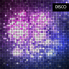 Wall Mural - disco abstract neon background