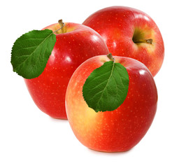 Wall Mural - isolated image of apples closeup