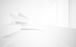 © SERGEYMANSUROV - White smooth abstract architectural background. 3D illustration and rendering