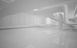 © SERGEYMANSUROV - White smooth abstract architectural background. 3D illustration and rendering