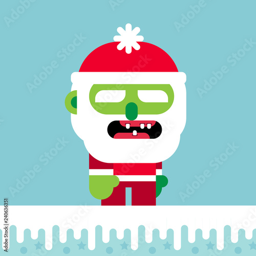 Flat Design Zombie Pere Noel Buy This Stock Vector And Explore Similar Vectors At Adobe Stock Adobe Stock