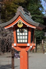 Wall Mural - Lantern in the Japanese shinto shrine