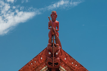 Traditional New Zealand Maori Wood Carving