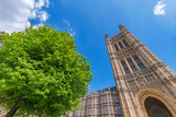 Fototapeta Big Ben - Historic architecture of the famous Westminster Palace