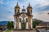 Fototapeta Zachód słońca - Church of St. Francis of Assisi, Ouro Preto