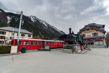 Train Station In Chamonix, France