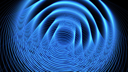 Poster - Abstract polygonal space. Network connection structure. Digital data visualization. Big data digital background. 3d rendering.