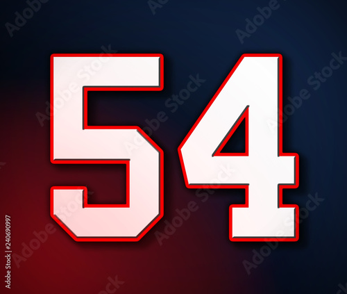 54 jersey number