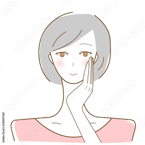 女性 笑顔 うっとり ショートカット イラスト ベクター Buy This Stock Vector And Explore Similar Vectors At Adobe Stock Adobe Stock