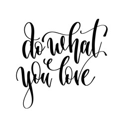 Wall Mural - do what you love - hand lettering inscription text