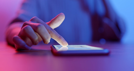 woman use of cellphone