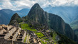Panorama of the ancient Inca city of Machu Picchu