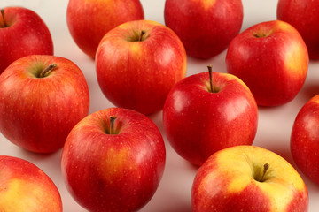 Poster - Florina red apple on a white background