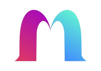 Wall Mural - letter M logo