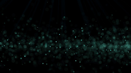 Poster - Dust particles. Abstract background of particles. 3d rendering. Dots background. Futuristic digital dots background