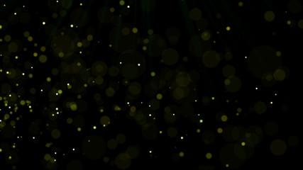 Poster - Dust particles. Abstract background of particles. 3d rendering. Dots background. Futuristic digital dots background