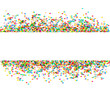 Confetti colorful carnival decoration white background RGB glitch effect