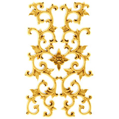 Wall Mural - Gilded stucco, collection gold cartouch	