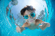 © Adnan - Underwater Young Boy Fun in the Swimming Pool with Goggles
