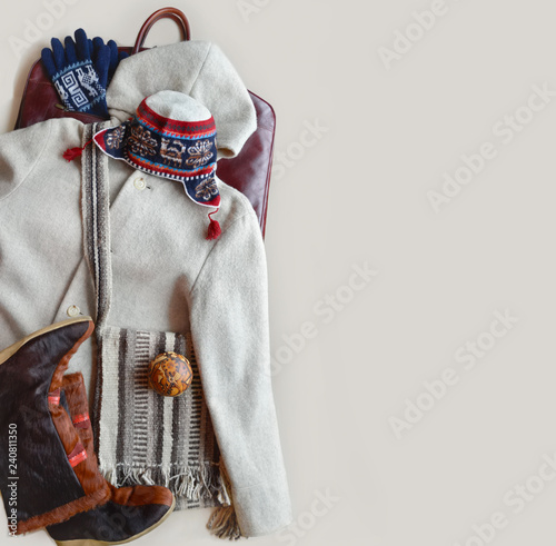 lama fur boots