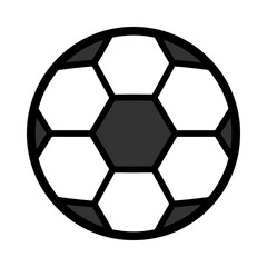 Canvas Print - Cartoon Soccer Ball Icon