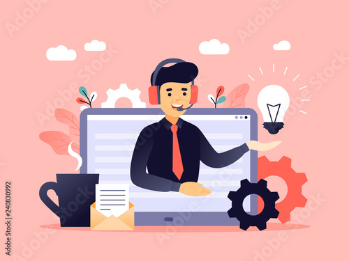 Fotomural Concept customer and operator, online technical support 24-7 for web page