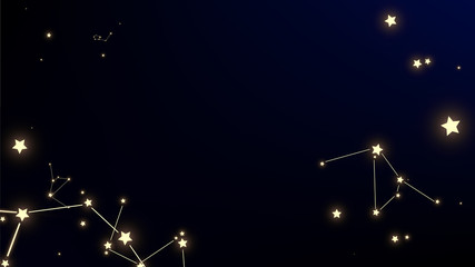 Wall Mural - constellation map. astronomical print. beautiful cosmic sky with many stars. blue galaxy pattern. ve