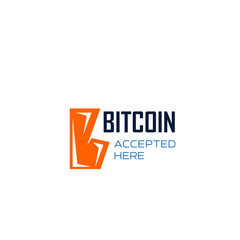 Aufkleber - Bitcoin cryptocurrency vector letter B icon