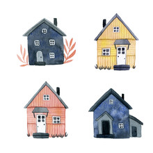 House Set Watercolor