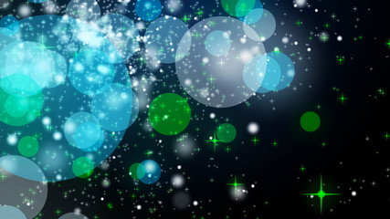 Poster - Christmas and New Year holidays background. Blurred glitter lights background. 2019 New Year shining beautiful colorful banner. Bag data. 3D rendering.