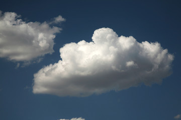 Wall Mural - Background of blue sky as picture. Abstract clouds and sky. The best most beautiful images of the heavens with clouds. 