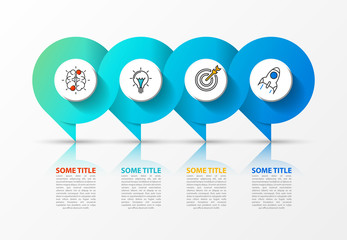 Infographic design template. Creative concept with 4 steps