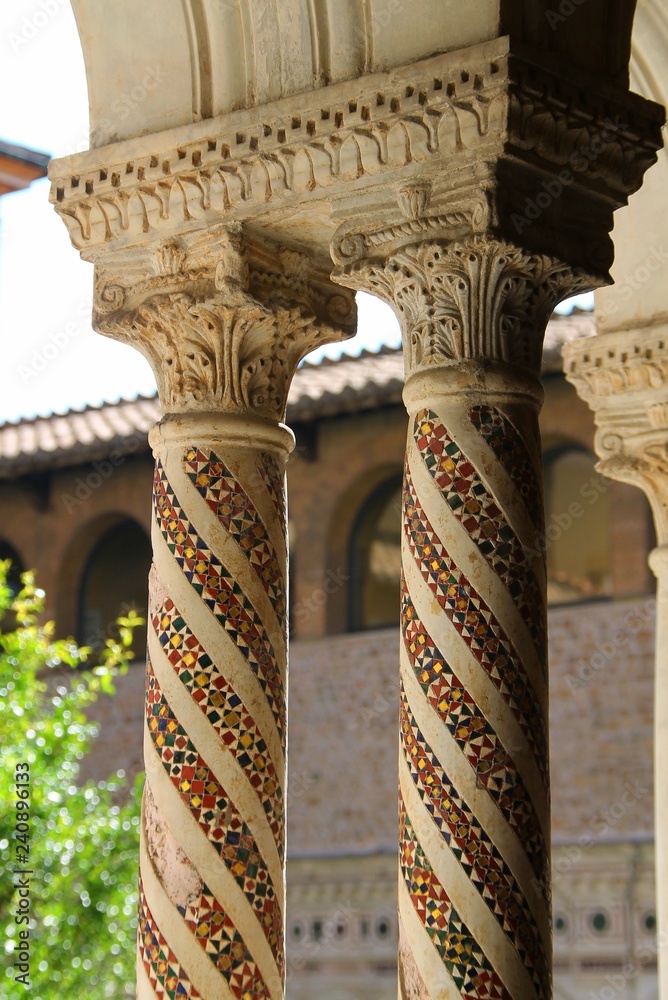Stone Column Rome column, architecture, church, italy, ancient, stone, old, columns, rome ...