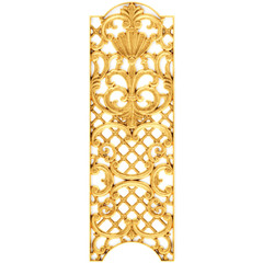 Wall Mural - Gilded stucco, collection gold cartouch