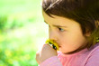 © Volodymyr - Small child. Natural beauty. Childrens day. Springtime. weather forecast. face and skincare. allergy to flowers. Little girl in sunny spring. Summer girl fashion. Happy childhood. Natural beauty