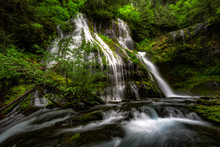 Waterfall In Deep Forest