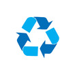 © hendry - blue recycle symbol