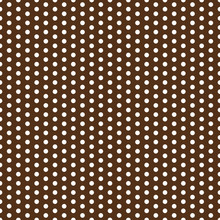 Polka Dots Seamless Pattern - Large White Polka Dots On Brown Background