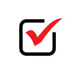 © hendry - red check mark in box sign