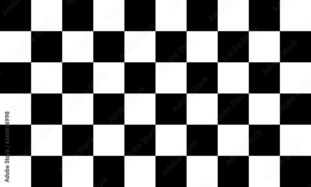Black and white checkered seamless pattern. Endless background. Racing flag texture
