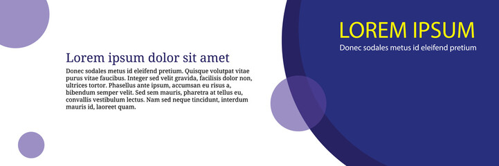 Leinwandbilder - banner template design with abstract geometric shape background