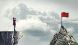 Red flag peak