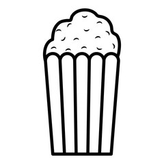 Poster - pop corn bag icon