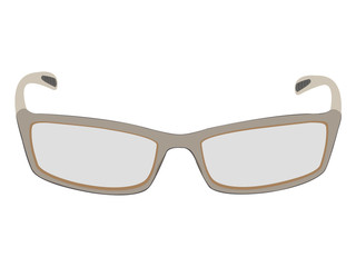 Vector design of stylish glasses on white background