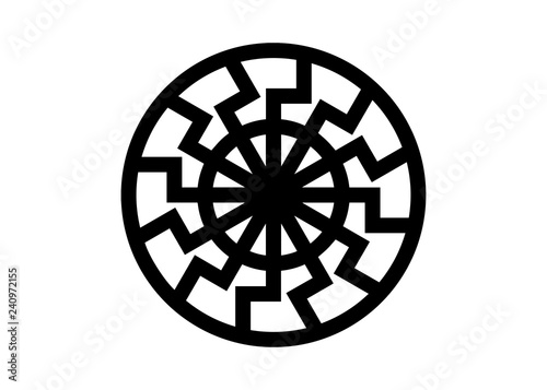Black Sun Sonnenrad Symbol Sun Wheel Sign The Ancient European