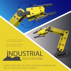 Poster - Realistic Industrial Composition