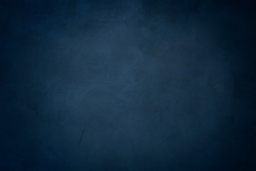 Wall Mural - blue cement background, horizontal blank concrete wall