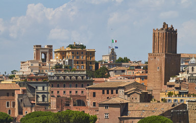 Wall Mural - Beautiful view of Rome Italy City