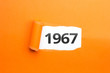 surprising Number / Year 1967 orange background