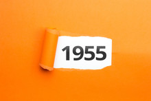 Surprising Number / Year 1955 Orange Background